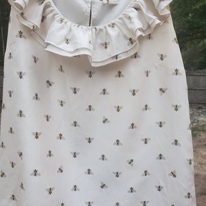 Rare Kate Spade Bumblebee Ruffle Top XS